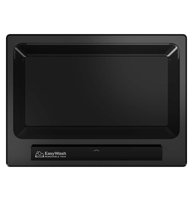 Front. GE - EasyWash Oven Tray for Select GE Ranges - Black.