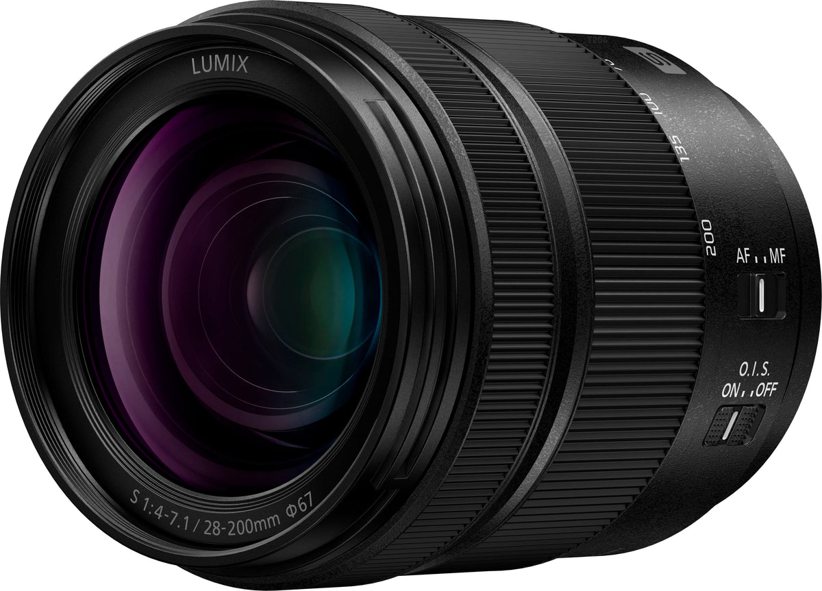Panasonic - LUMIX Full Frame Camera Lens, S 28-200mm F4-7.1 MACRO - Black