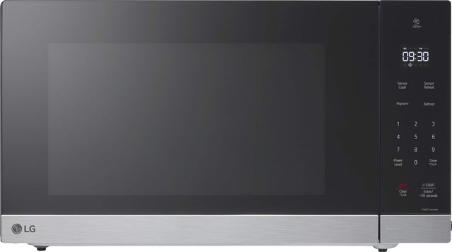 Front. LG - 2.0 Cu. Ft. Countertop Microwave with Sensor Cooking and Smart Inverter - Stainless Steel.