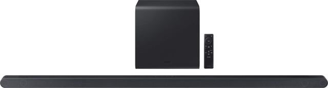 Front. Samsung - HW-S800D 3.1.2 Channel Q-Series Ultra Slim Soundbar with Wireless Subwoofer, Dolby Atmos and Q-Symphony - TITAN BLACK.