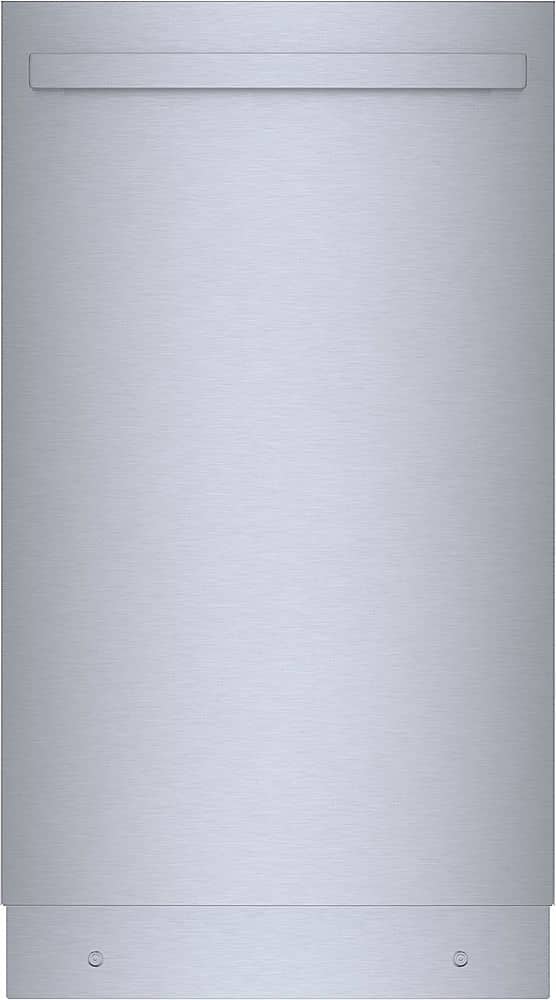 Front. Bosch - 800 Series 18" ADA Top Control Smart Built-In Stainless Steel Tub Dishwasher with 3rd Rack, 44 dBA - Stainless steel.
