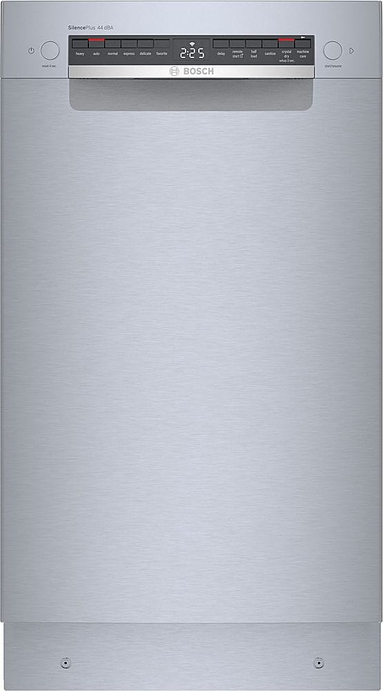 Bosch - 800 Series 18" ADA Front Control Smart Built-In Stainless Steel Tub Dishwasher with 3rd Rack, 44 dBA - Stainless Steel