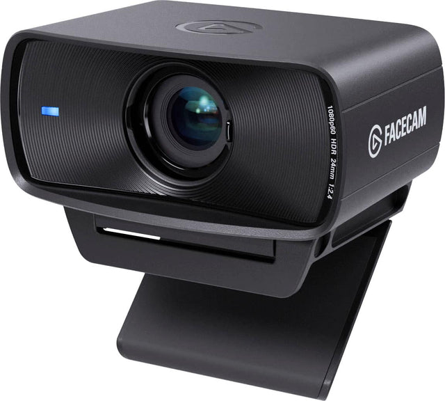 Front. Elgato - Facecam MK.2 Full HD 1080p60 Webcam for Video Conferencing, Gaming, and Streaming - Black.