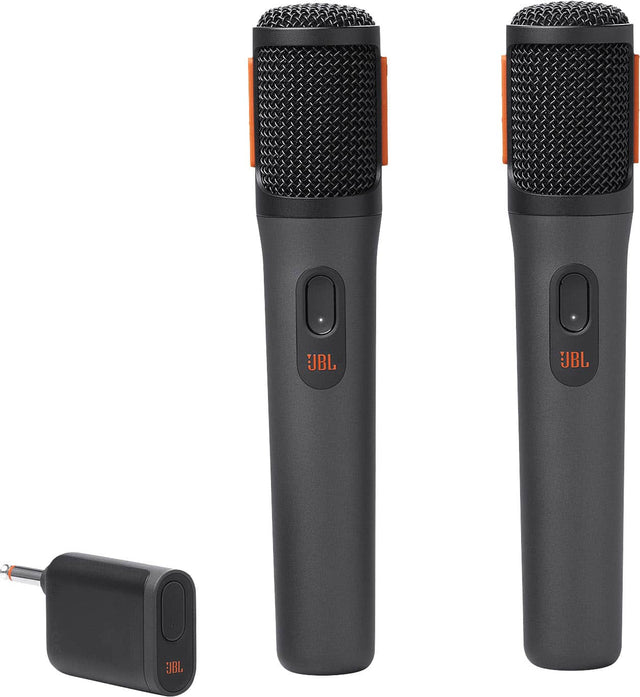 Front. JBL - PartyBox Digital Wireless Microphones - Black.