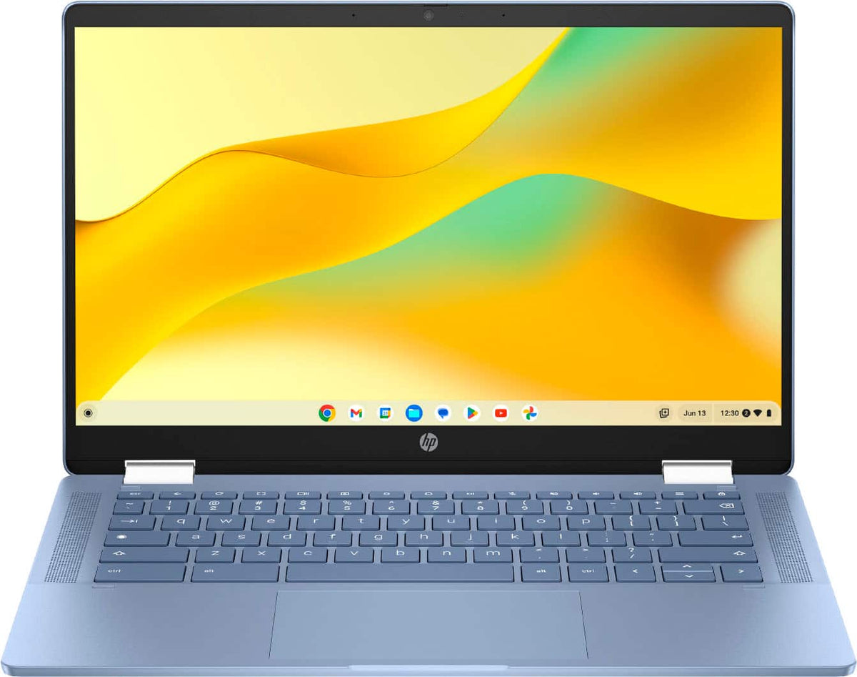 HP - 2-in-1 14" Touch-Screen Chromebook Laptop - Intel Processor N100 2023 - 4GB Memory - 64GB eMMC - Sky Blue