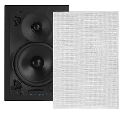 Sonance - VX62 RECTANGLE SINGLE SPEAKER - Visual Experience Series 6" 2-Way In Wall Speaker (Each)