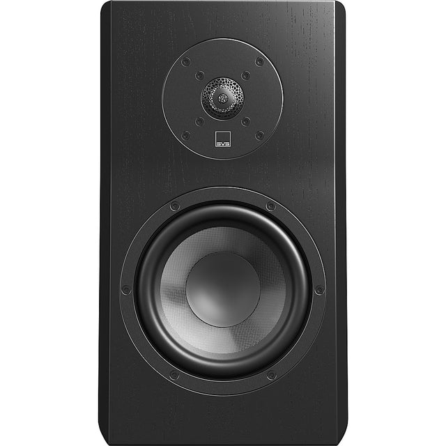 Front. SVS - Ultra Evolution Bookshelf 2-Way Speaker (Each) - Black Oak Veneer.
