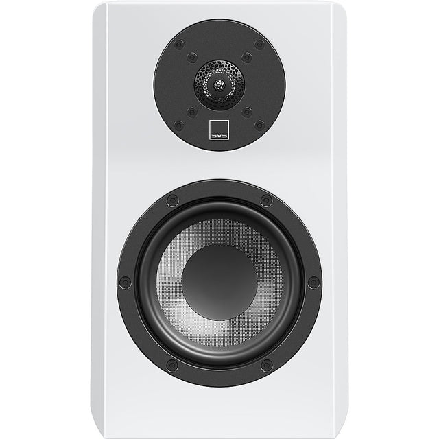 Front. SVS - Ultra Evolution Nano 2-Way Bookshelf Speaker (Each) - Piano Gloss White.