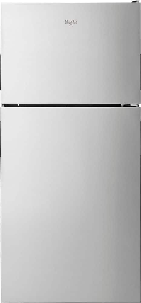 Whirlpool - 18.2 Cu. Ft. Top-Freezer Refrigerator - Stainless Steel