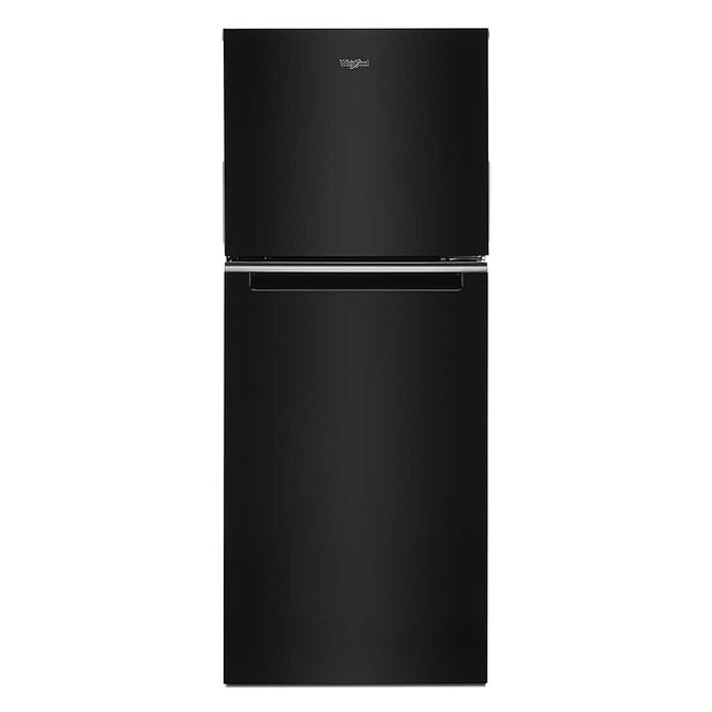 Front. Whirlpool - 11.6 Cu. Ft. Top-Freezer Counter-Depth Refrigerator - Black.