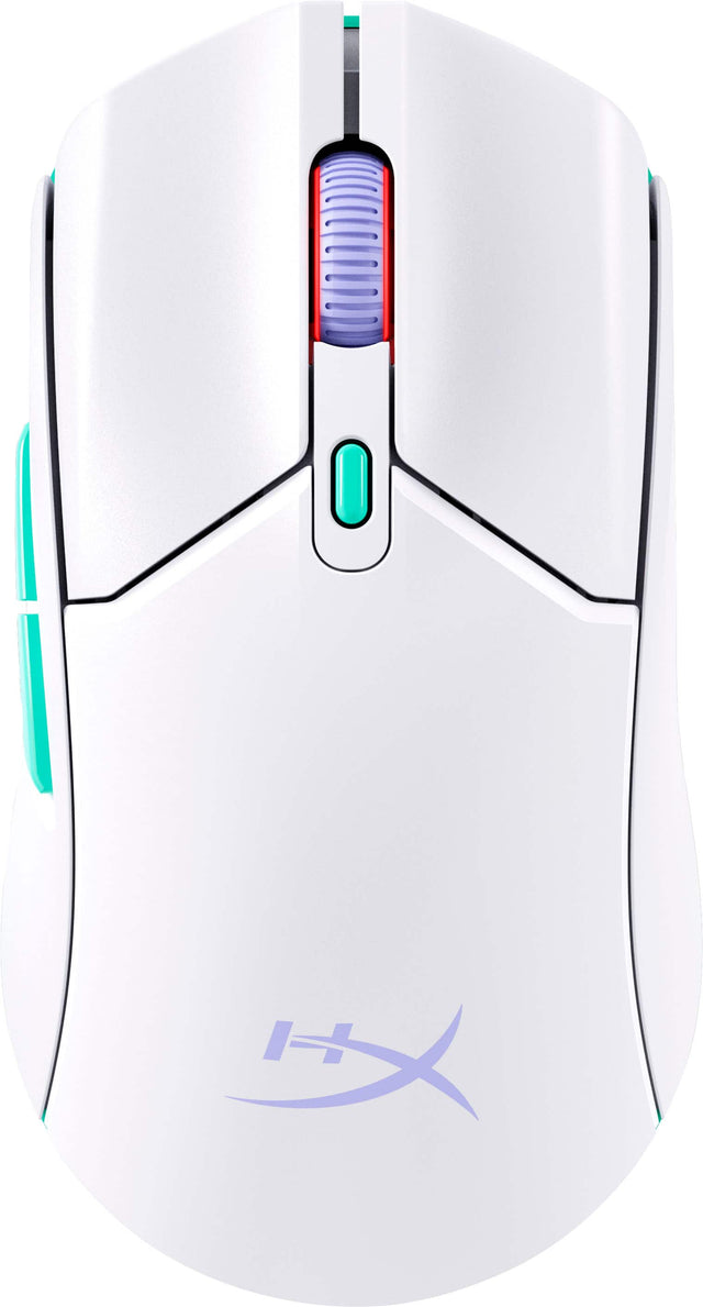 Front. HyperX - Pulsefire Haste 2 Mini Lightweight Wireless Optical Gaming Mouse - White.