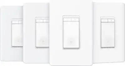 TP-Link - Tapo Smart Wi-Fi Light Dimmer Switch with Matter (4-Pack) - Replaces Most Traditional Switches