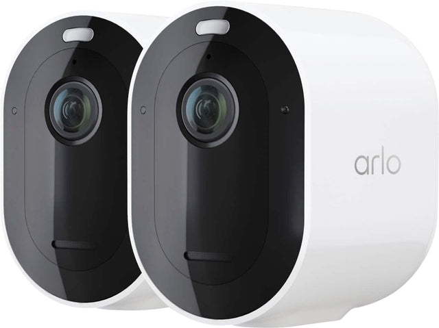 Front. Arlo - Pro 5S 2K Indoor/Outdoor Wire Free Spotlight Security Camera- 2 Camera - White.