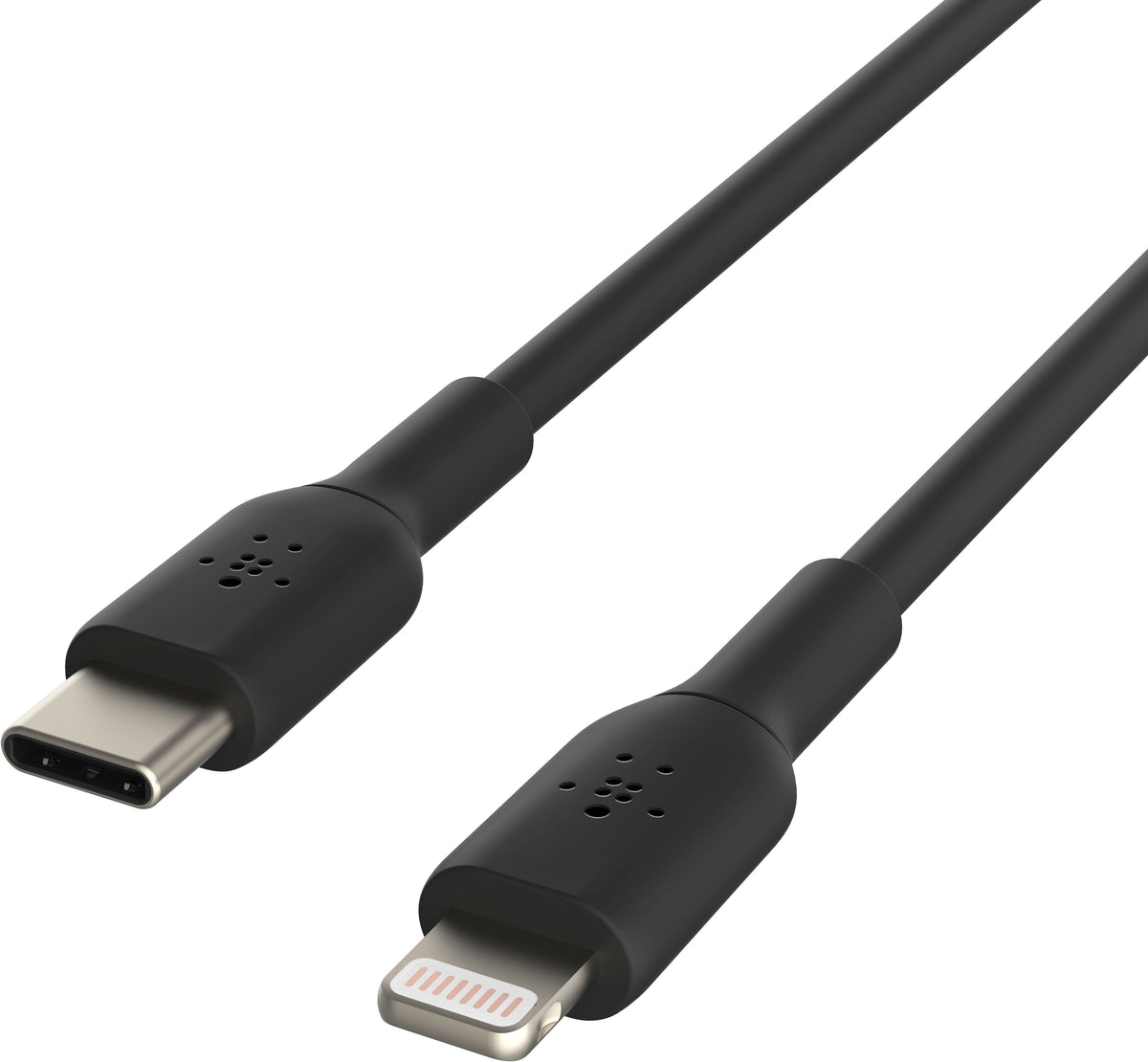 Belkin - BOOST↑CHARGE USB-C to Lightning Cable 3.3ft - Black