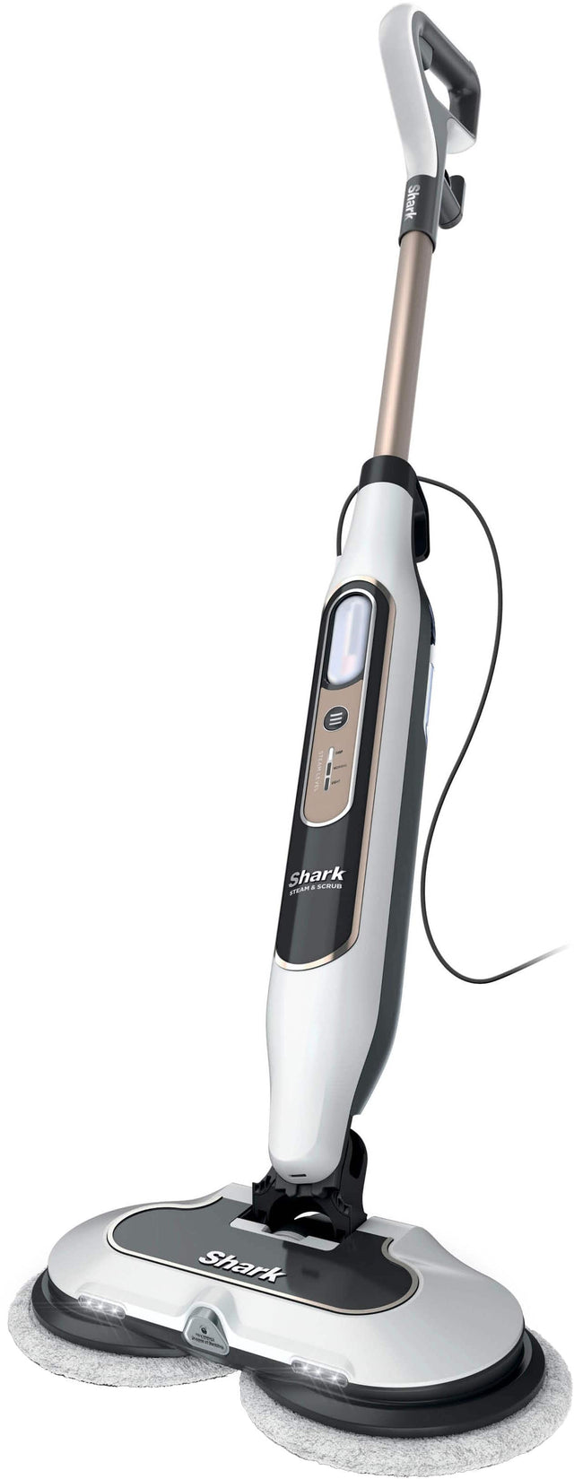 The image features a Shark vacuum cleaner, which is a type of mop. It is designed to clean floors and surfaces by using a rotating brush and a vacuum system to pick up dirt and debris. The Shark vacuum cleaner is a popular choice for homeowners and professionals due to its effectiveness and ease of use.
