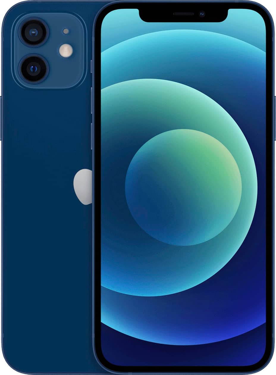 Apple - Pre-Owned Excellent iPhone 12 5G 64GB (Unlocked) - Blue