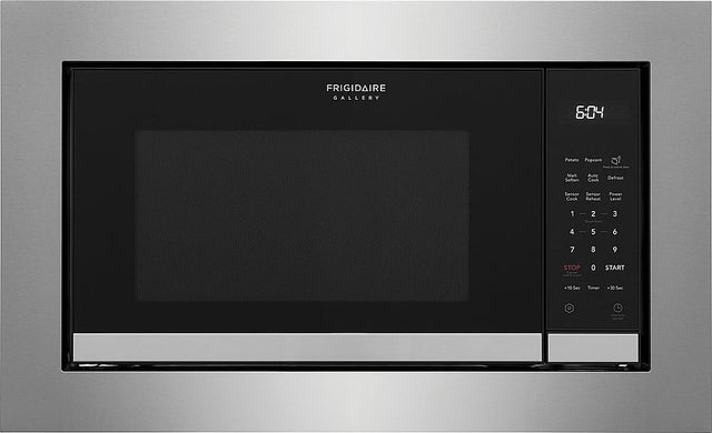 Frigidaire Gallery 6.04 Potato Popcorn Meal Soften Auto Cook Defrest Sensor Cook Reheat Power Level 1 2 3 4 5 6 7 8 9 STOP O START 10 Sec Timer +30 Sec