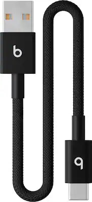 Beats - 8" USB-A to USB-C Woven Short Cable
