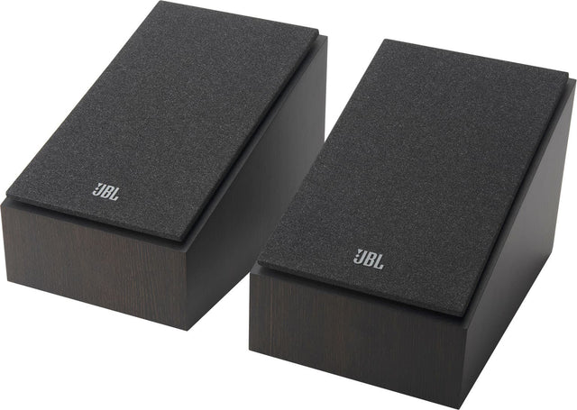 The text on the image reads "JBL," which is the brand name of the speakers.