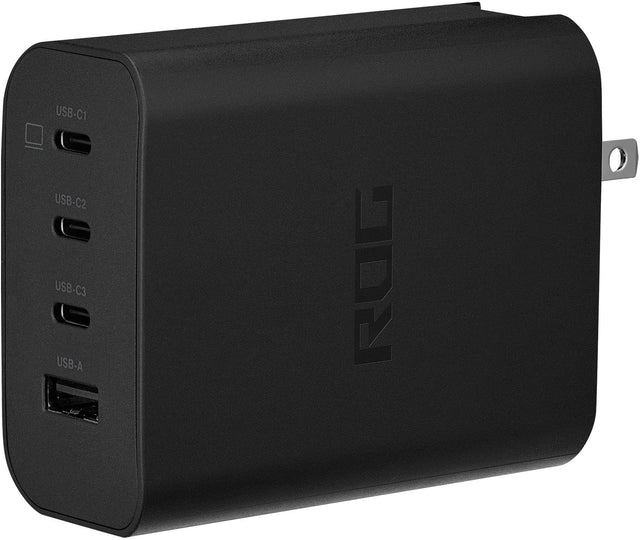 The text on the image reads "USB-C1 USB-C2 USB-C3 USB-A ROG." The correct grouping would be:

1. USB-C1
2. USB-C2
3. USB-C3
4. USB-A
5. ROG