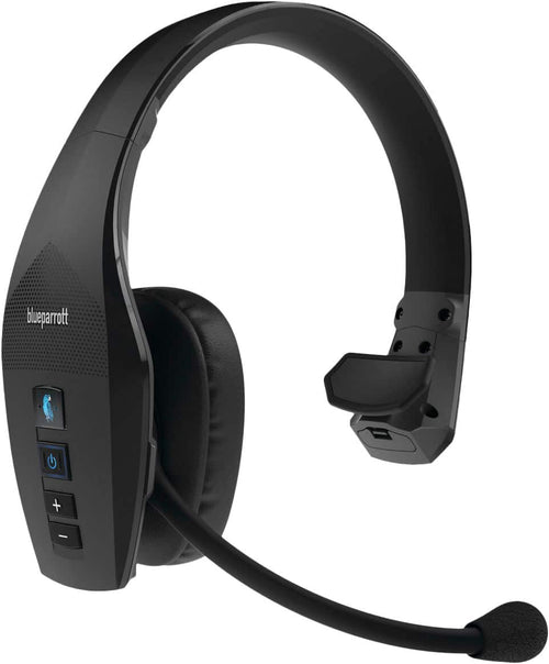 Front. BlueParrott - B650-XT Wireless Bluetooth Mono Headset with 96% Noise-Cancelling Microphone and Active Noise Cancellation - Black.