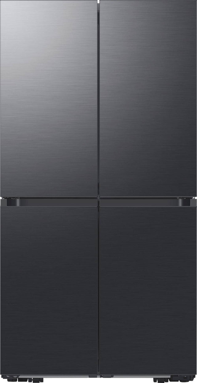 Front. Dacor - 22.8 Cu. Ft. 4-Door French Reveal Door 36" Counter Depth Refrigerator with Beverage Center - Graphite Stainless Steel.