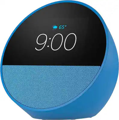 Amazon - Echo Spot (2024 release), Smart alarm clock with vibrant sound and Alexa