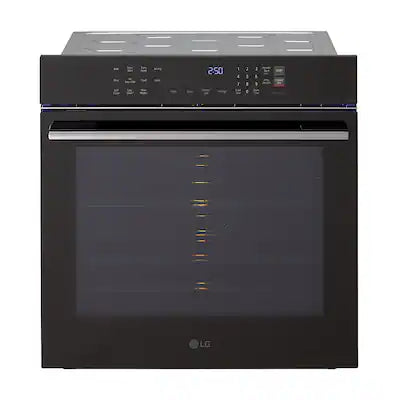 LG - 24" 3 Cu. Ft. Built-In Single Electric True Convection Smart Wall Oven with Air Fry