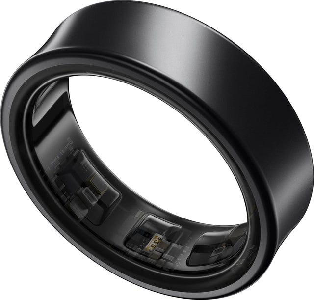 Front. Samsung - Galaxy Ring – Size Before You Buy – Size 10 - Titanium Black.