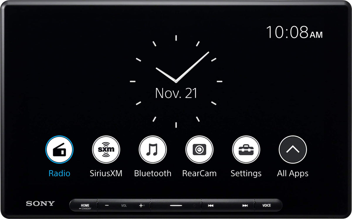 Sony - 10.1" Wireless Apple CarPlay and Android Auto Digital Media Receiver Maestro Compatible - Black