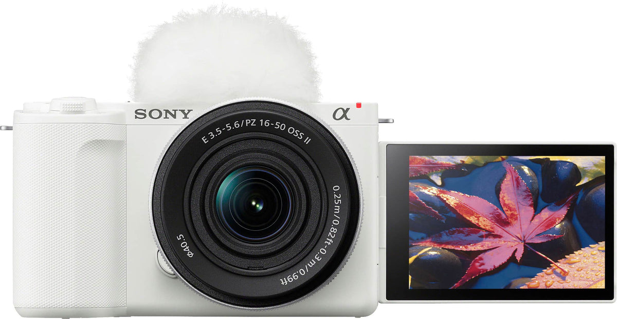 Sony - Alpha ZV-E10 II Mirrorless Content Creators’ Camera Kit with 16-50mm OSS II Lens - White