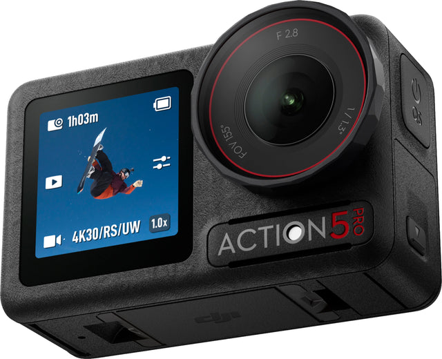 Angle. DJI - Osmo Action 5 Pro 4K Action Camera Standard Bundle - Black.