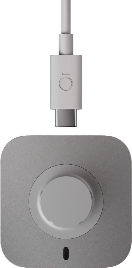Front. Oura - Oura Ring 4 Charger - Size 8 - Charging Dock and USB-C Cable - Charges Oura Ring 4 up to 8 days - Grey.