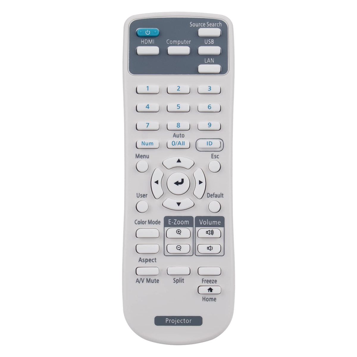 ALLIMITY - Replacement Remote Control 219863500, Fit for EPSON Projector EX3280 EX5280 EX9230 VS260 EB-992F EB-982W EB-972 EB-118 - Black