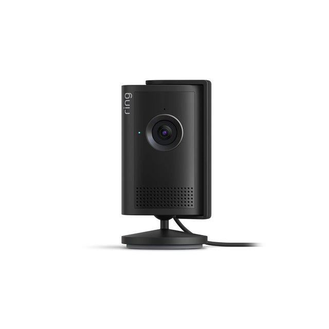 Front. Ring - Ring Indoor Cam 2K — Plug-in, Retinal 2K, 6x Enhanced Zoom, Night Vision for true-color in the near dark - Black.