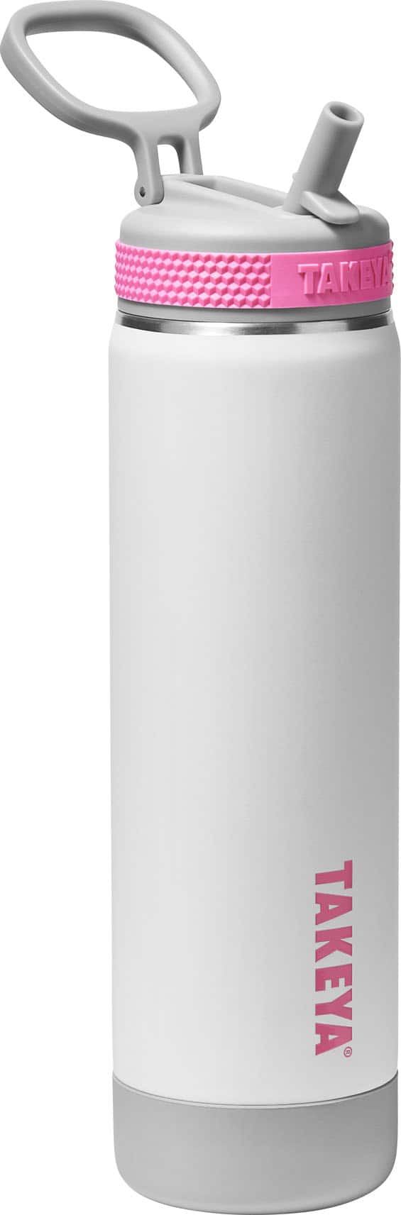 Takeya - Sport 22-oz. Soft-Touch Leakproof Water Bottle with Straw Lid - Pure Era