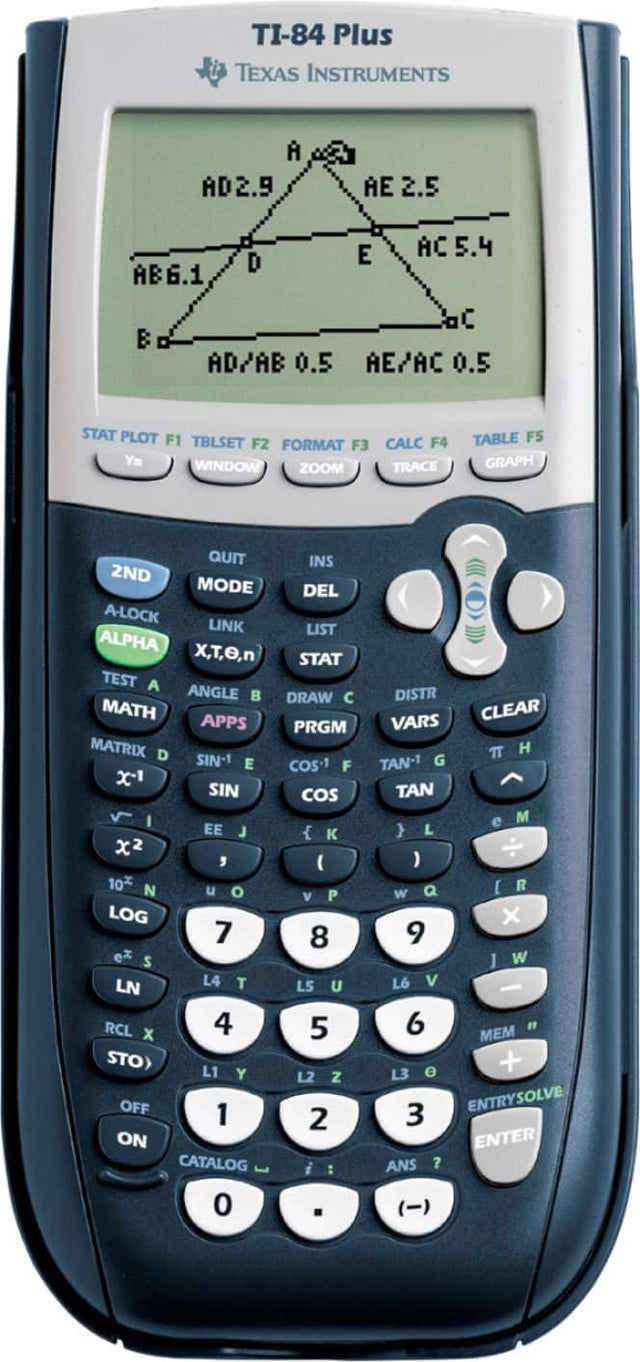 Front. Texas Instruments - TI-84 Plus Graphing Calculator - Blue.