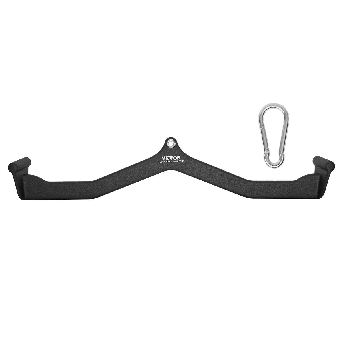 VEVOR - LAT Pulldown Attachment, Cable Machine Rowing V-bar Attachment, Tricep Pull Down Bar, Back Strength Training - Black