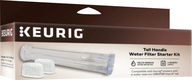 Front. Keurig - Tall Handle Water Filter Starter Kit - Clear.