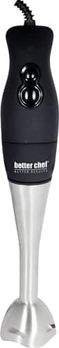 Better Chef - DualPro 2-Speed Immersion Blender/Hand Mixer - Black/Silver