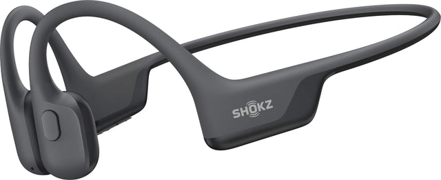 Front. Shokz - OpenRun Air 2 Wireless Bone Conduction Open-Ear Bluetooth Sports Headphones - Black.