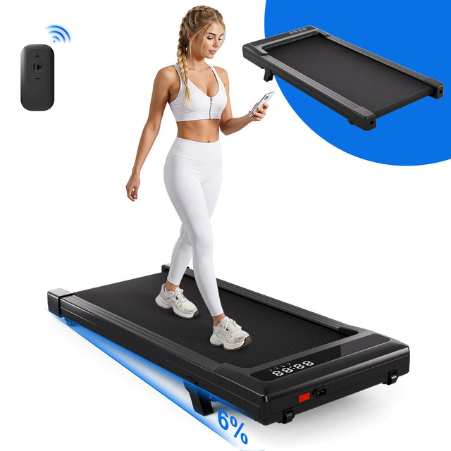 Front. Superun - SupeRun 35.43*14.96 inches Walking Pad Quiet Walking Jogging Machine with LED Display - Black.