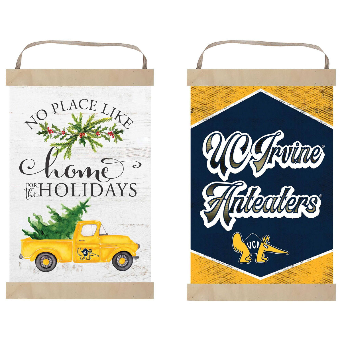 Jardine - UC Irvine Anteaters 12" x 20" Reversible Banner Sign - White