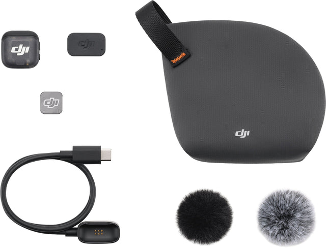 Front. DJI - DJI Mic 3 Transmitter - Black.
