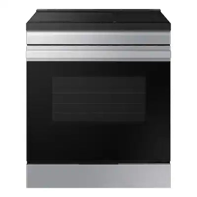 Samsung - 30 in. Wide 4 Elements Bespoke 6.3 Cu. Ft. Slide-In Electric Induction Range with Air Fry