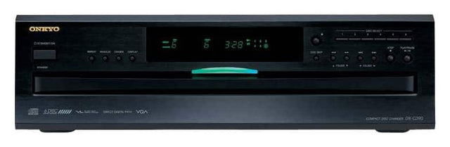 Front. Onkyo - 6-Disc CD Player - Black.