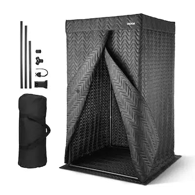 VEVOR - Portable Vocal Booth, 6.56 ft Height, Pro-Grade Recording Studio with Travel Bag, Mobile Tablet Stand