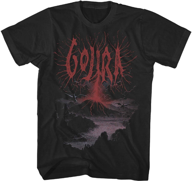 Front. PopMarket - Gojira - Volcano T-Shirt - 3XL Black 23GOJ018A6   - APPAREL - Multicolor.