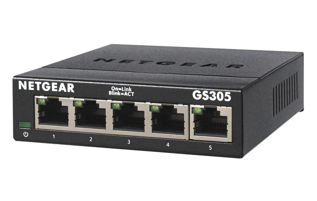 NETGEAR NETGEAR On=Link Blink=ACT GS305
1
2
3
4
5