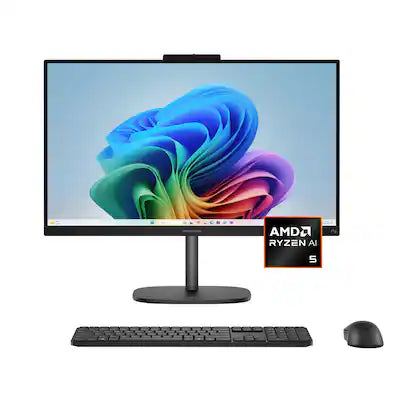 HP - OmniStudio 23.8" Full HD Touchscreen All-in-One w/ Adjustable Height - AMD Ryzen AI 5 - 16GB RAM - 512GB SSD - Copilot+